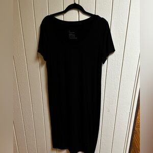 Storq Maternity Short Sleeve Dress in Black